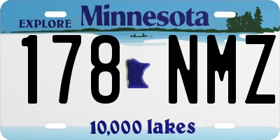 MN license plate 178NMZ