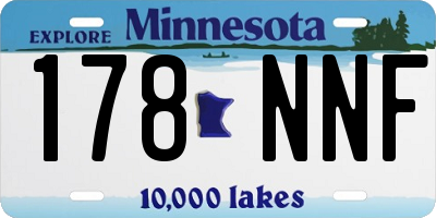 MN license plate 178NNF