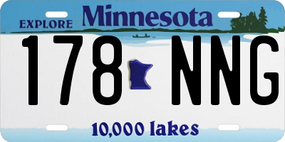 MN license plate 178NNG