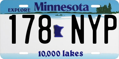 MN license plate 178NYP