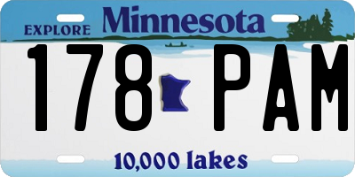 MN license plate 178PAM