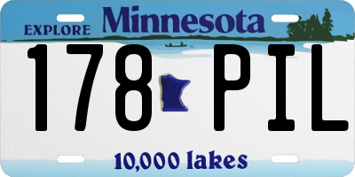 MN license plate 178PIL
