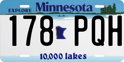 MN license plate 178PQH