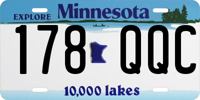 MN license plate 178QQC