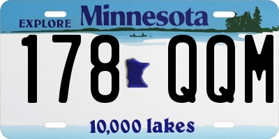 MN license plate 178QQM