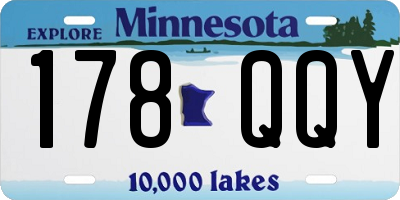 MN license plate 178QQY