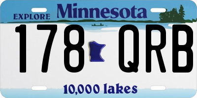 MN license plate 178QRB