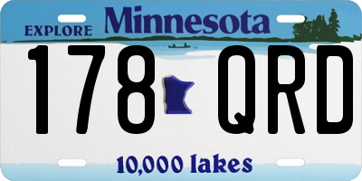 MN license plate 178QRD