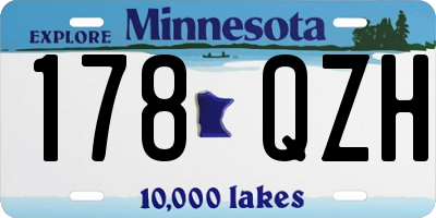 MN license plate 178QZH