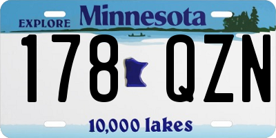 MN license plate 178QZN