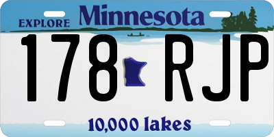MN license plate 178RJP