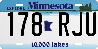 MN license plate 178RJU