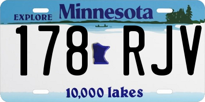 MN license plate 178RJV