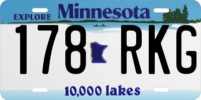 MN license plate 178RKG
