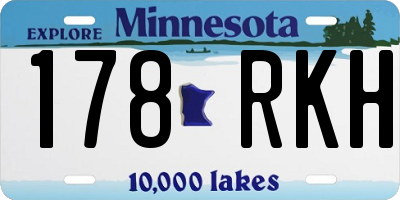 MN license plate 178RKH