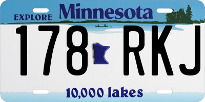 MN license plate 178RKJ