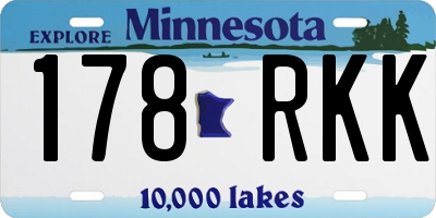 MN license plate 178RKK