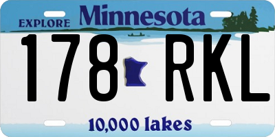 MN license plate 178RKL