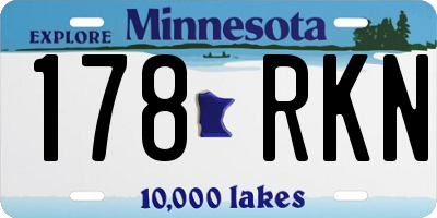 MN license plate 178RKN