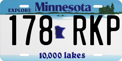 MN license plate 178RKP