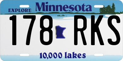 MN license plate 178RKS