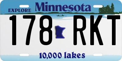 MN license plate 178RKT