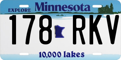 MN license plate 178RKV