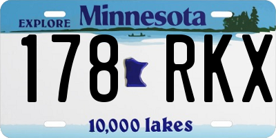 MN license plate 178RKX
