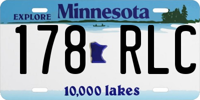 MN license plate 178RLC