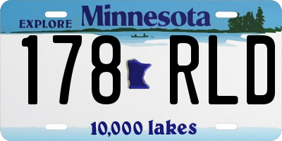 MN license plate 178RLD