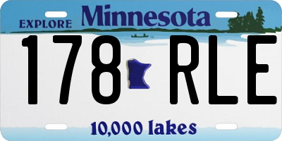 MN license plate 178RLE