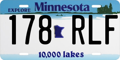 MN license plate 178RLF
