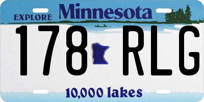 MN license plate 178RLG