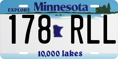 MN license plate 178RLL