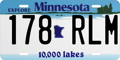 MN license plate 178RLM