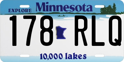 MN license plate 178RLQ
