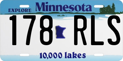 MN license plate 178RLS