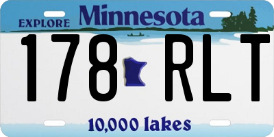 MN license plate 178RLT