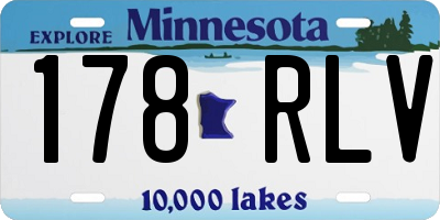 MN license plate 178RLV