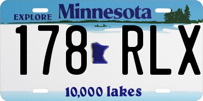 MN license plate 178RLX