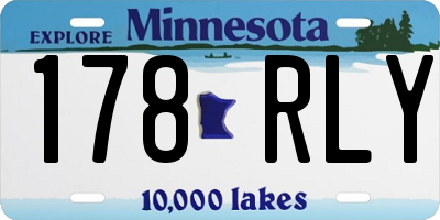 MN license plate 178RLY