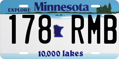 MN license plate 178RMB