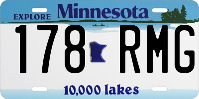 MN license plate 178RMG