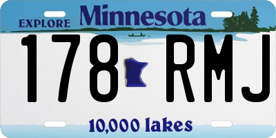 MN license plate 178RMJ