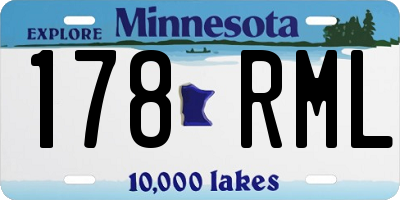 MN license plate 178RML