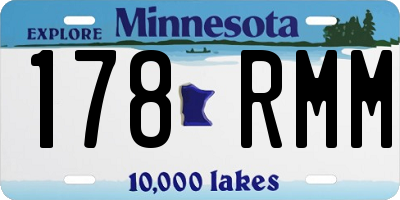 MN license plate 178RMM