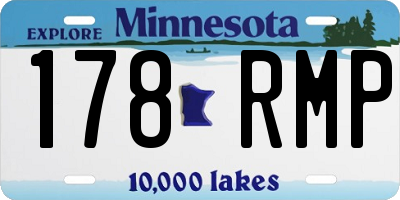 MN license plate 178RMP