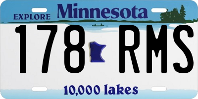 MN license plate 178RMS