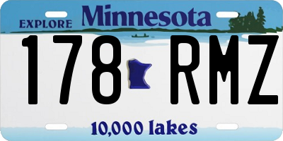 MN license plate 178RMZ