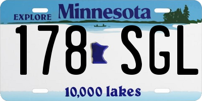 MN license plate 178SGL